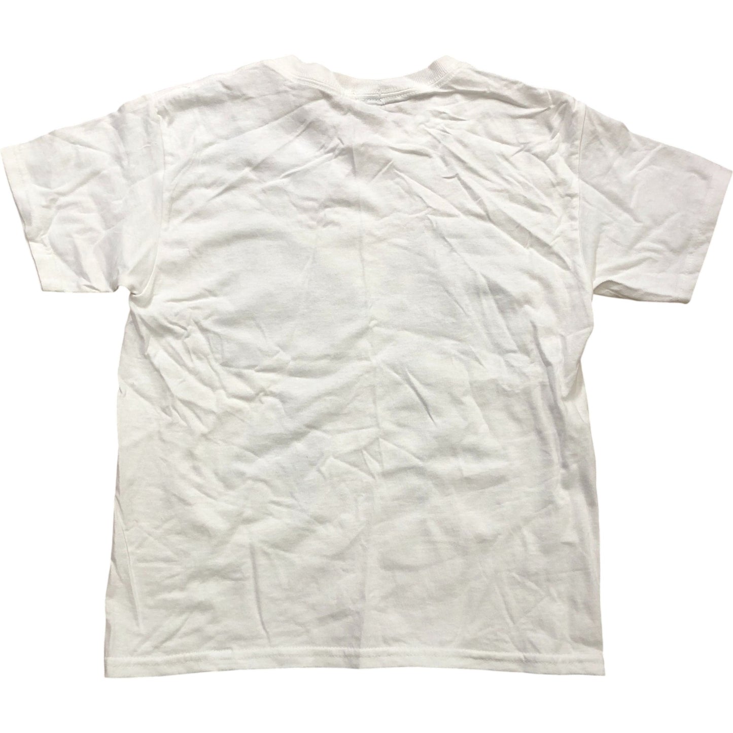 River Island Girls T-Shirt 7-8 Years White Polka Dot Bow Design Short Sleeve Top