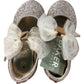 Baker By Ted Baker Girls Glitter Mary Janes UK5 Gold Bow Detail Shoes