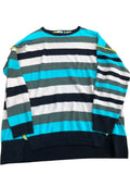 Multicolour Striped Sweater Women's UK Size 22 Medium Wool Blend