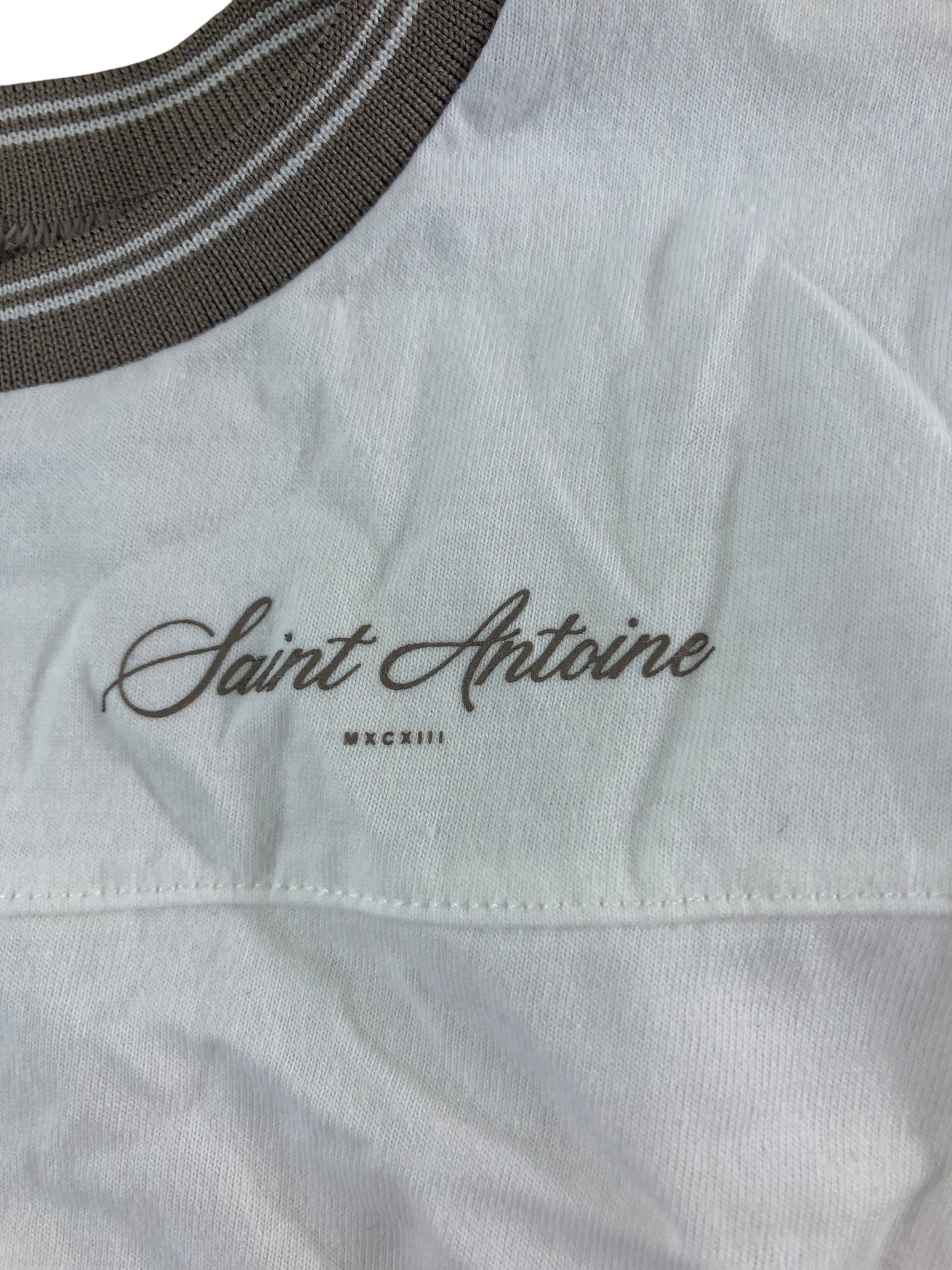 River Island Mini T-Shirt 18-24 Months Boys White Cotton Short Sleeve Top