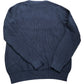 Crew Clothing Company Navy Ribbed Crew Neck Sweater