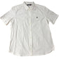 French Connection XL Men's White Short Sleeve Button Up Shirt Cotton Casual