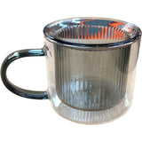 Clear Double Walled Glass Coffee Mug
