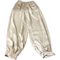 Wide Leg Trousers Women's Gold Velvet Soft Feel UK6 Regular