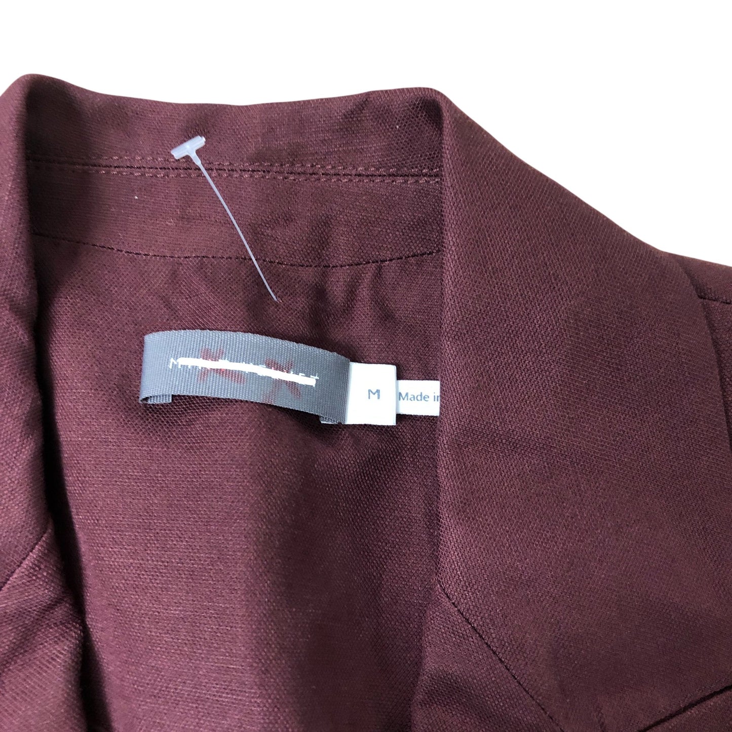 Women's Burgundy Smart Blazer Jacket Size M Stylish Design
