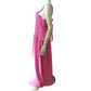 River Island Studios Pink Dress UK16 Women's Medium Strap Summer Style