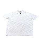 River Island Short Sleeve White Polo Shirt Size L Men's Lightweight Cotton