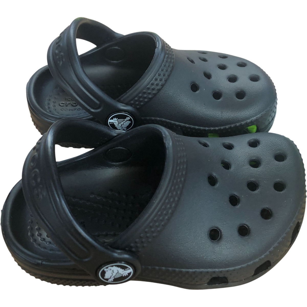 Crocs Classic Clog Kids Black Lightweight Slip On Comfortable Footwear