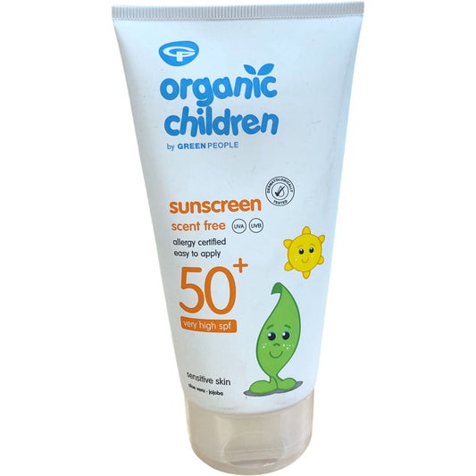 The Green People Organic Children Sunscreen SPF50+ Scent Free 150ml