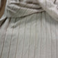 River Island Twist Front Midi Dress UK Medium Women's Ribbed Long Sleeve Beige