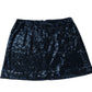 Sequin Skirt UK20 Women's Black Elasticated Party Wear