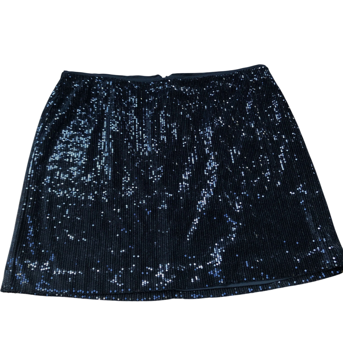 Sequin Skirt UK20 Women's Black Elasticated Party Wear