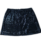 Sequin Skirt UK20 Women's Black Elasticated Party Wear