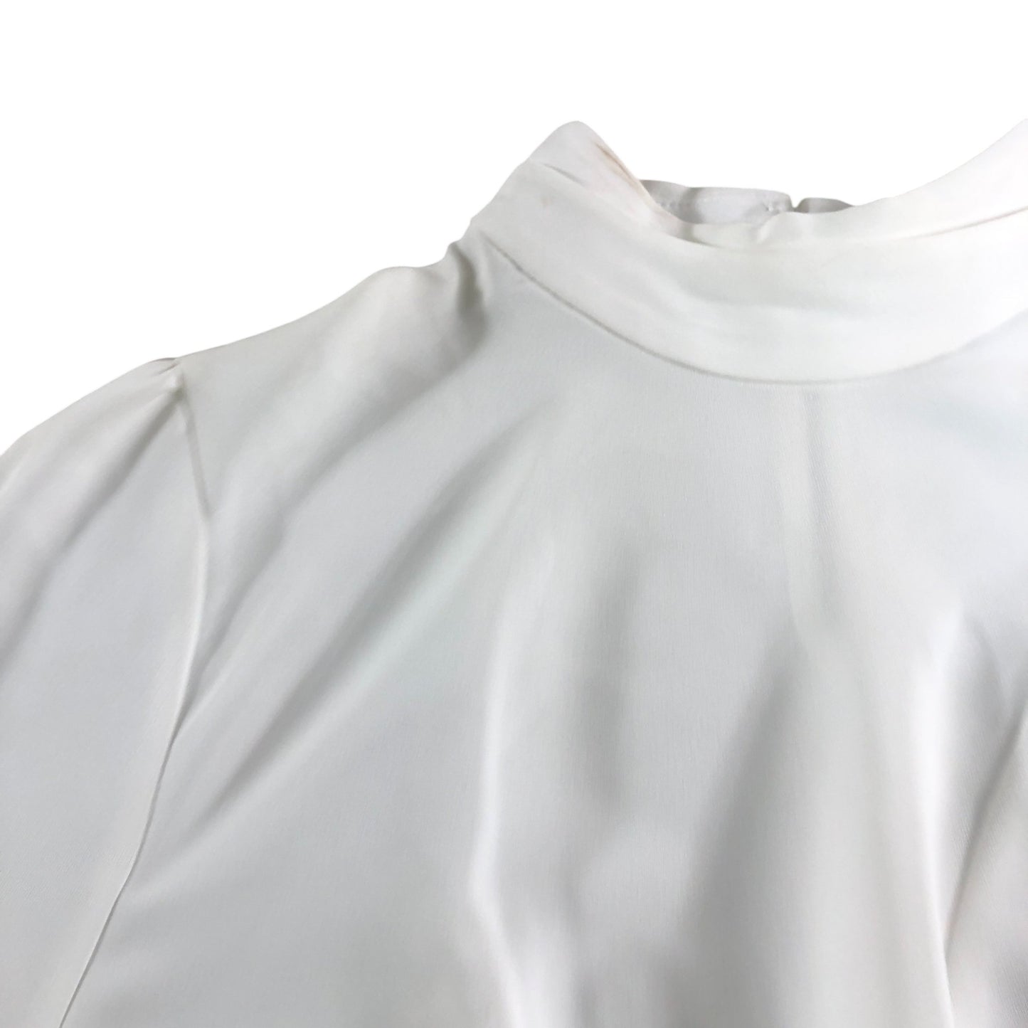River Island UK14 Women's White Long Sleeve Blouse