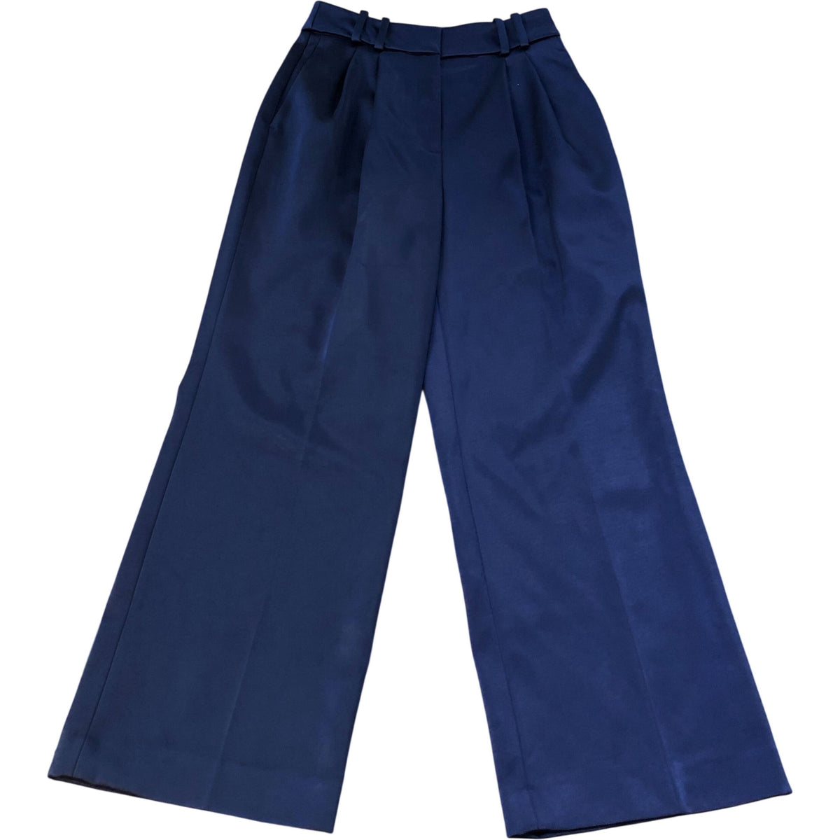 River Island Wide Leg Heavy Pleated Trousers Purple