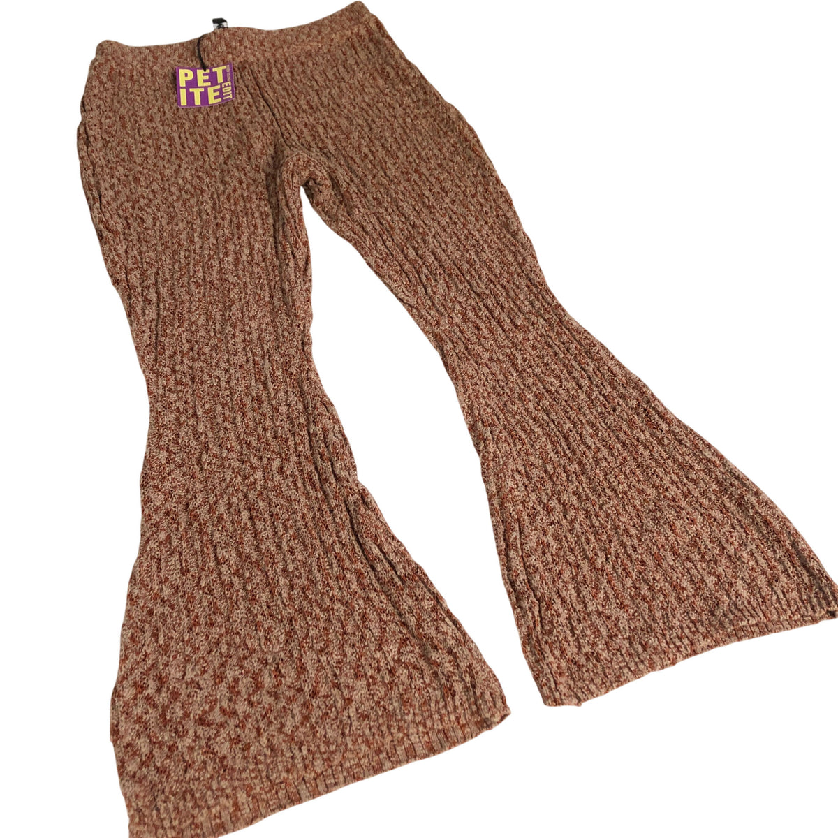 River Island Petite Trousers Women's Flared Knit Trousers Patterned