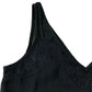 Branded Black Lace Trim Vest - Size 8