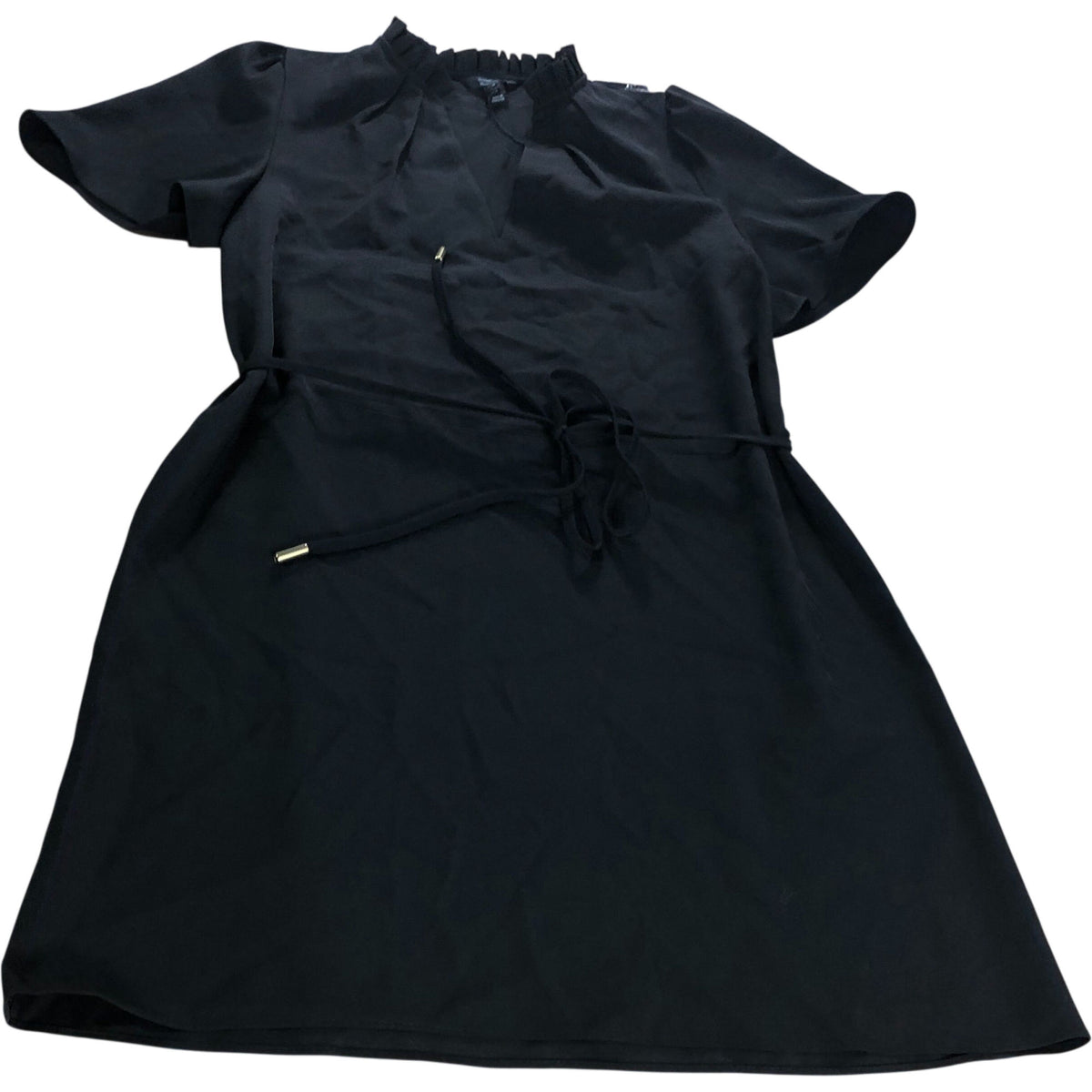 River Island Black Dress Size 8 Women's Short Sleeve Belted