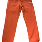 CHAMPION Medium Sweatpants Men's Relaxed Fit Orange Cotton Blend Activewear