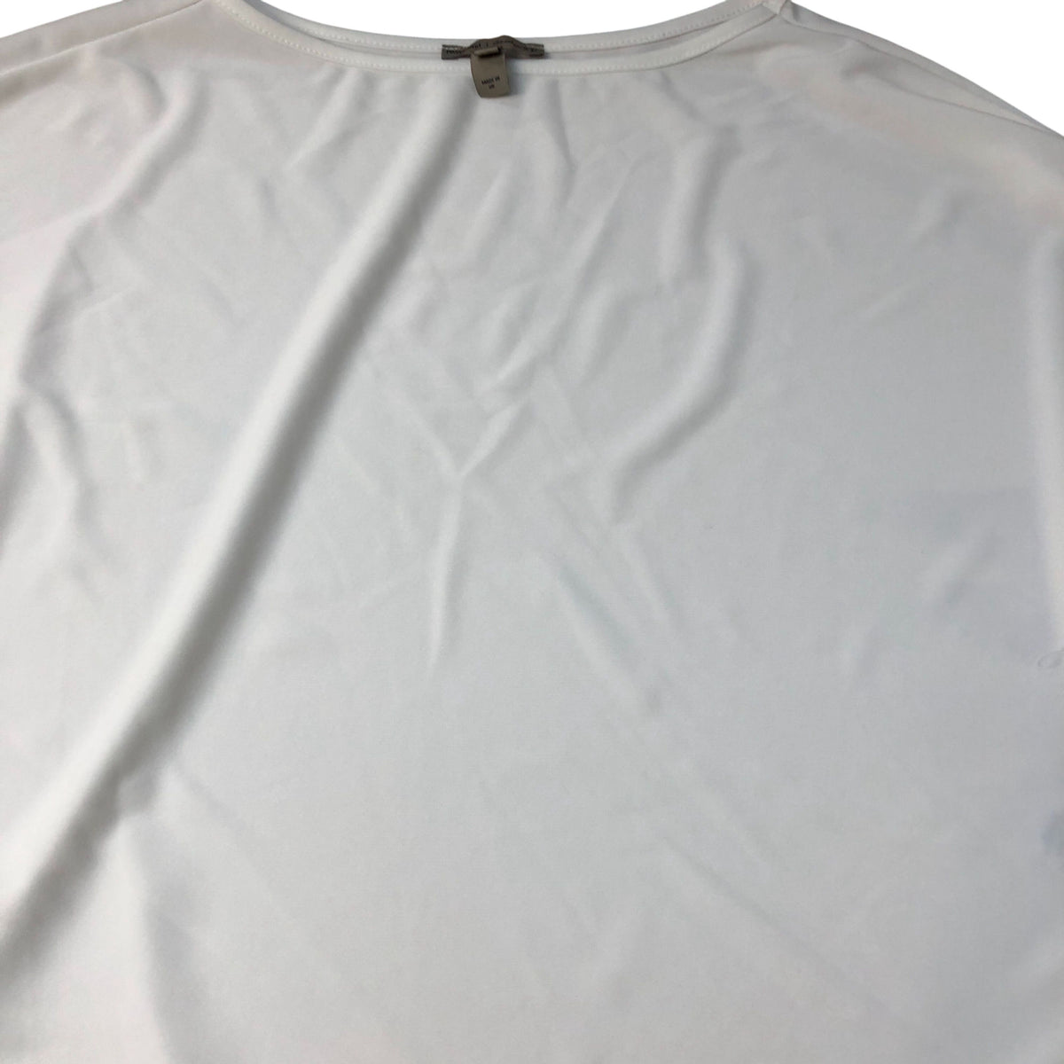 River Island White Puff Sleeve Blouse Women's Size Small Polyester Elegant Top