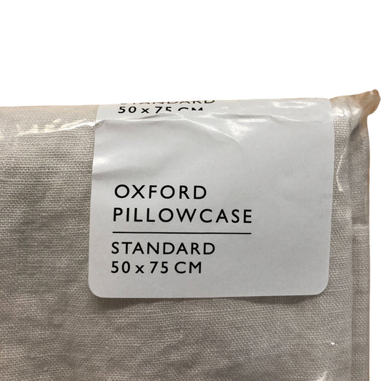 The White Company Oxford Pillowcase Standard 50x75cm Pure Linen European Flax