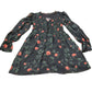 River Island Floral Smock Dress UK6 Women's Long Sleeve Black With Roses