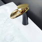 SHUNLI Bathroom Sink Taps Mixers - Black Gold Bathroom Basin Mixer Tap