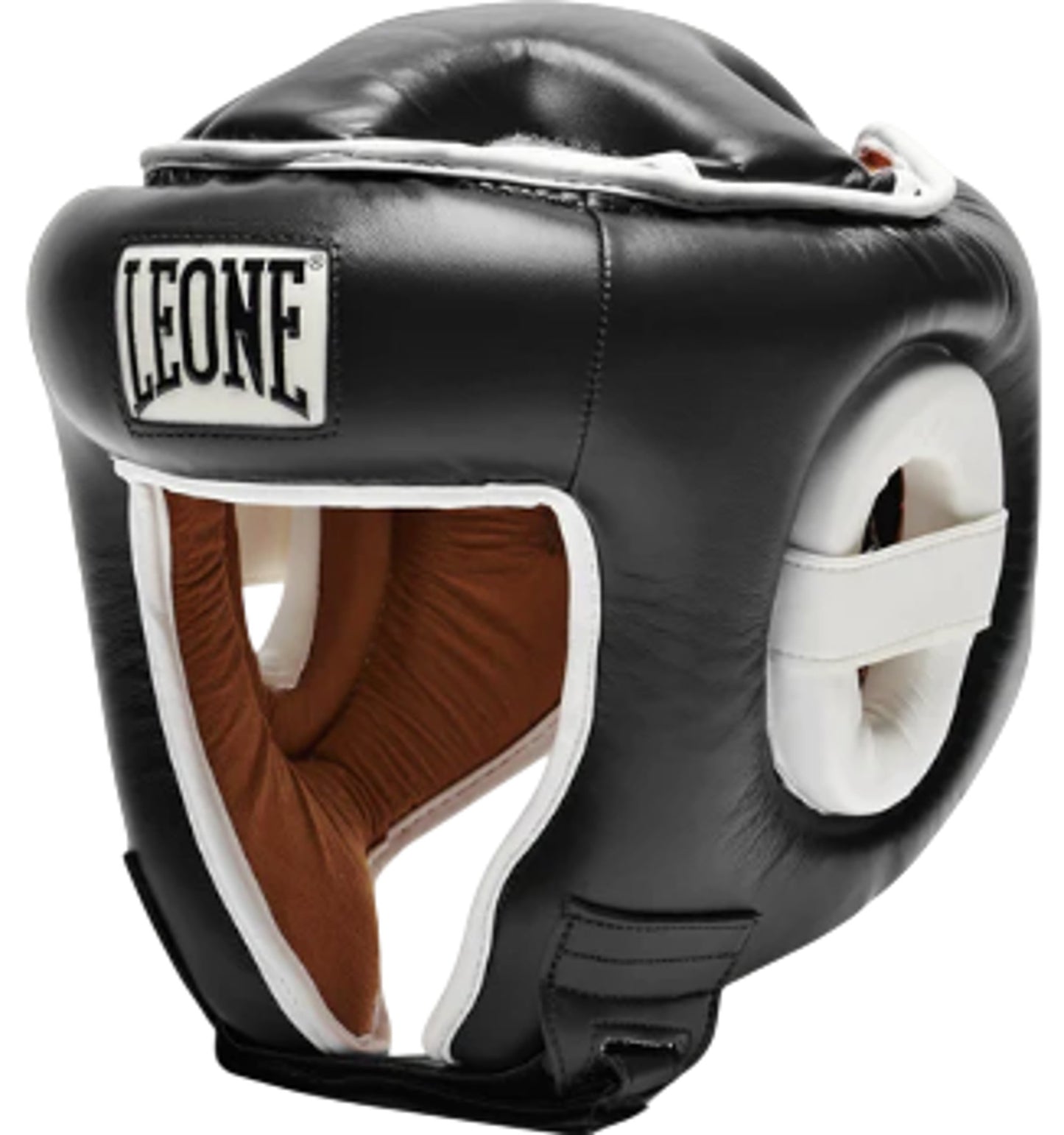 LEONE CS410 Medium Black Velcro Headgear Boxing Protective Gear