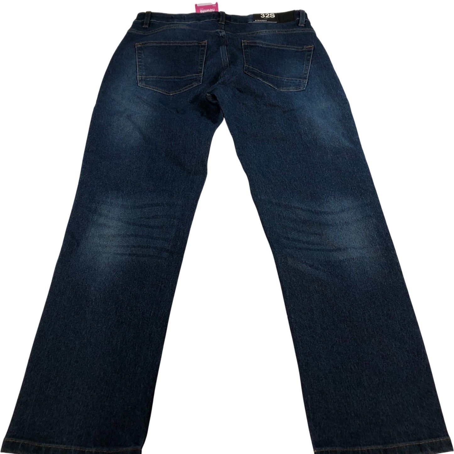 Bench Jeans 32W 30L Men's Straight Fit Cotton Blend Dark Blue Denim
