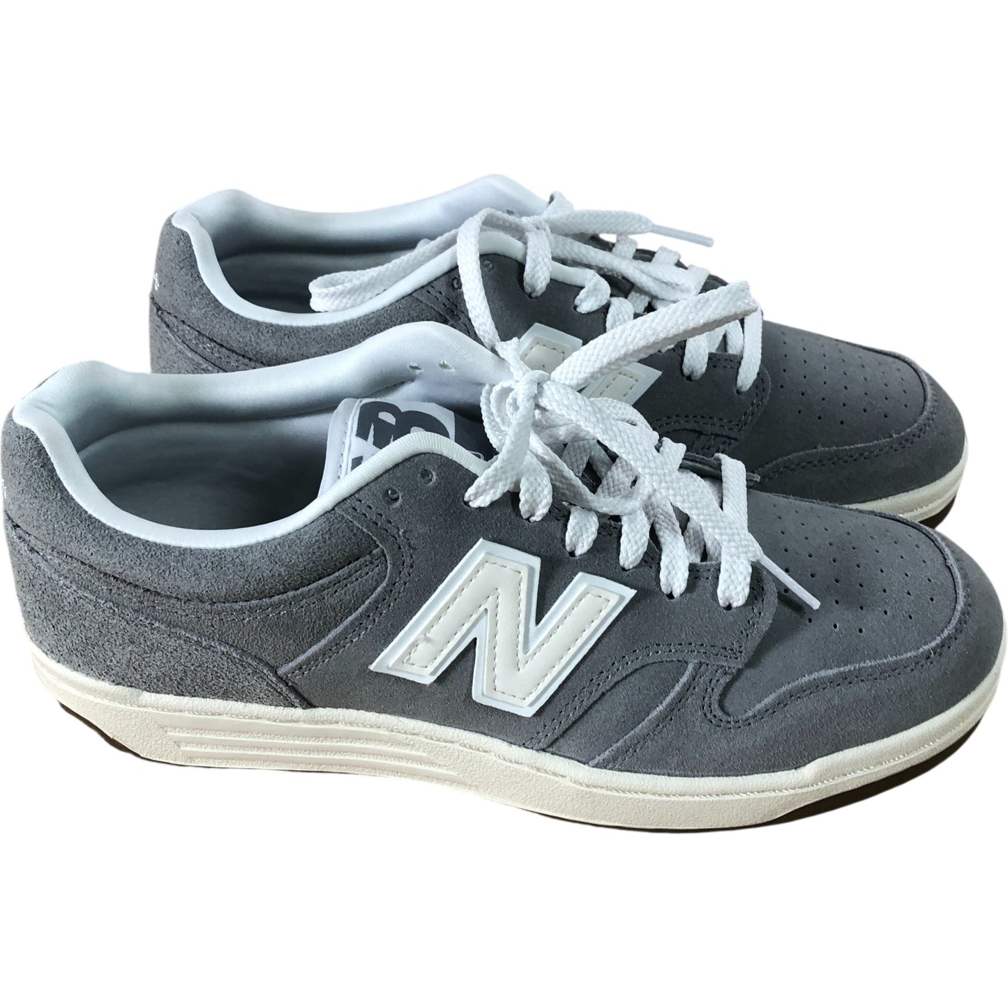 New Balance BB480LSG Men's Trainers Size 8 UK Grey Suede Low Top Sneakers