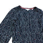 Megan Jersey Dress Women's Long Sleeves Navy Multi Polka Dot