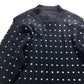 River Island Diamante Long Sleeve Bodycon Dress UK16 Women's Black