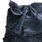 River Island Black Floral Dress UK14 Women's Party Dress With Bow Detail