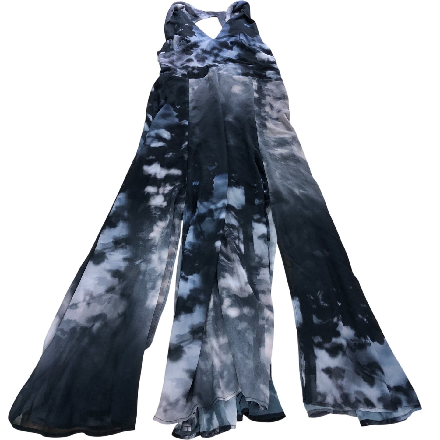 Branded Tie Dye Split Hem Maxi Dress - Size 10