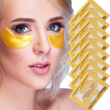 Gold Gel Crystal Collagen Powder Eye Mask 24K Anti Ageing Treatment Pack of 16