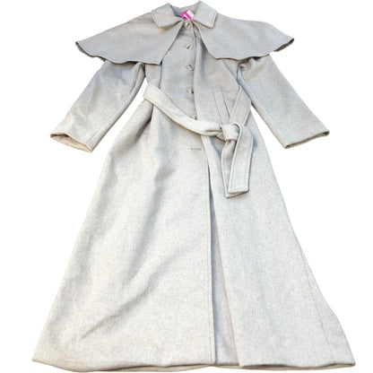 River Island Wool Blend Beige Trench Coat Women's With Belted Detail