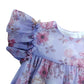 River Island Baby Girls Floral Dress 2-3 Years Purple Ruffle Short Sleeve