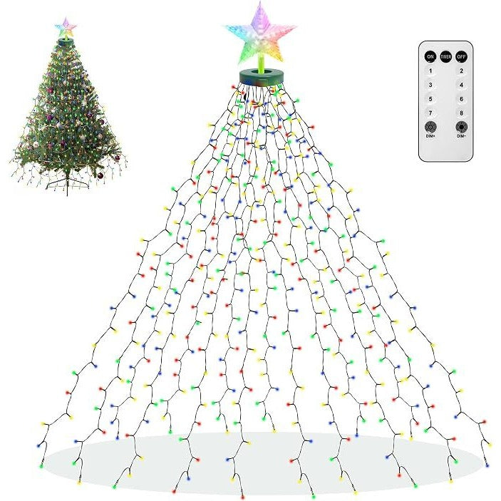 Aneway LED Christmas Tree Icicle Lights RGB 410 Multicolour String Lights
