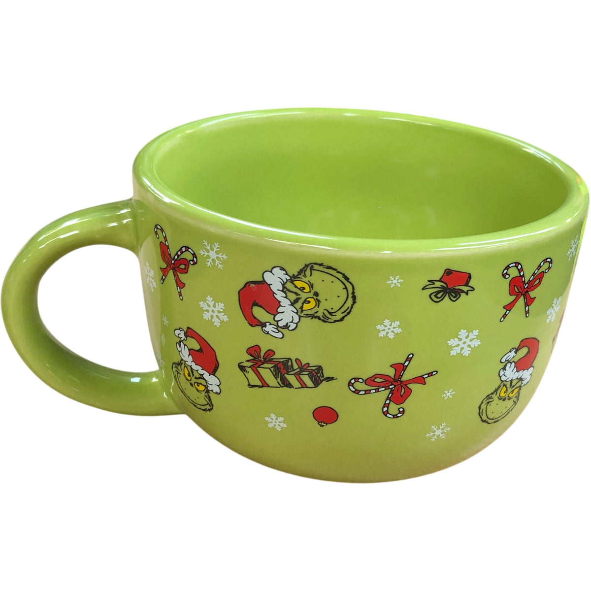Grinch Mug And Plush Toy Set Festive Green Christmas Gift