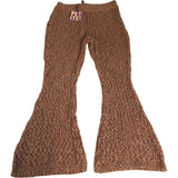 River Island Petite Trousers Women's Flared Knit Trousers Patterned