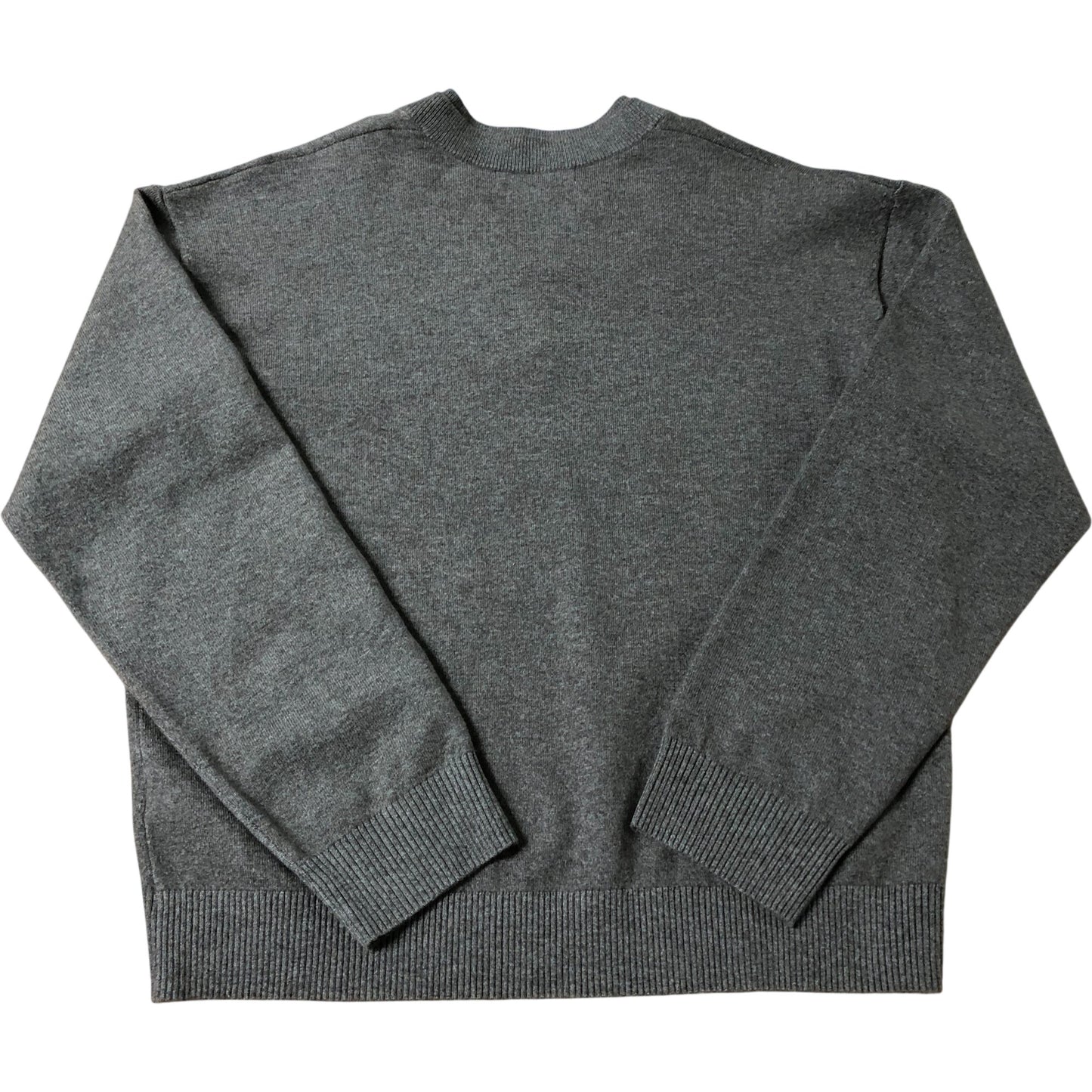Grey Wool Blend Sweatshirt M Women's Long Sleeve Knit