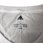 Adidas T-Shirt L Men's White Cotton Short Sleeve Logo Gym Sports