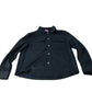 River Island Black Long Sleeve Shirt Casual Button Up Top Medium