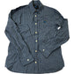 Navy Striped Casual Shirt Size Medium Men's Cotton Design