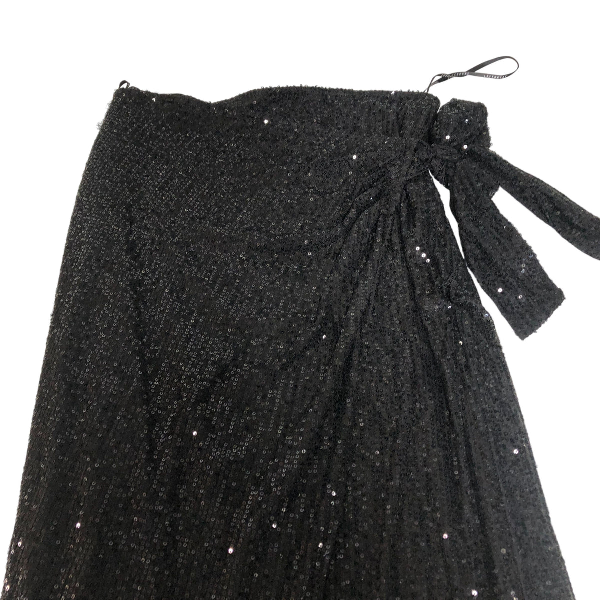 Lovedrobe Black Sequin Wrap Skirt Women's Sparkly Party Wear UK12