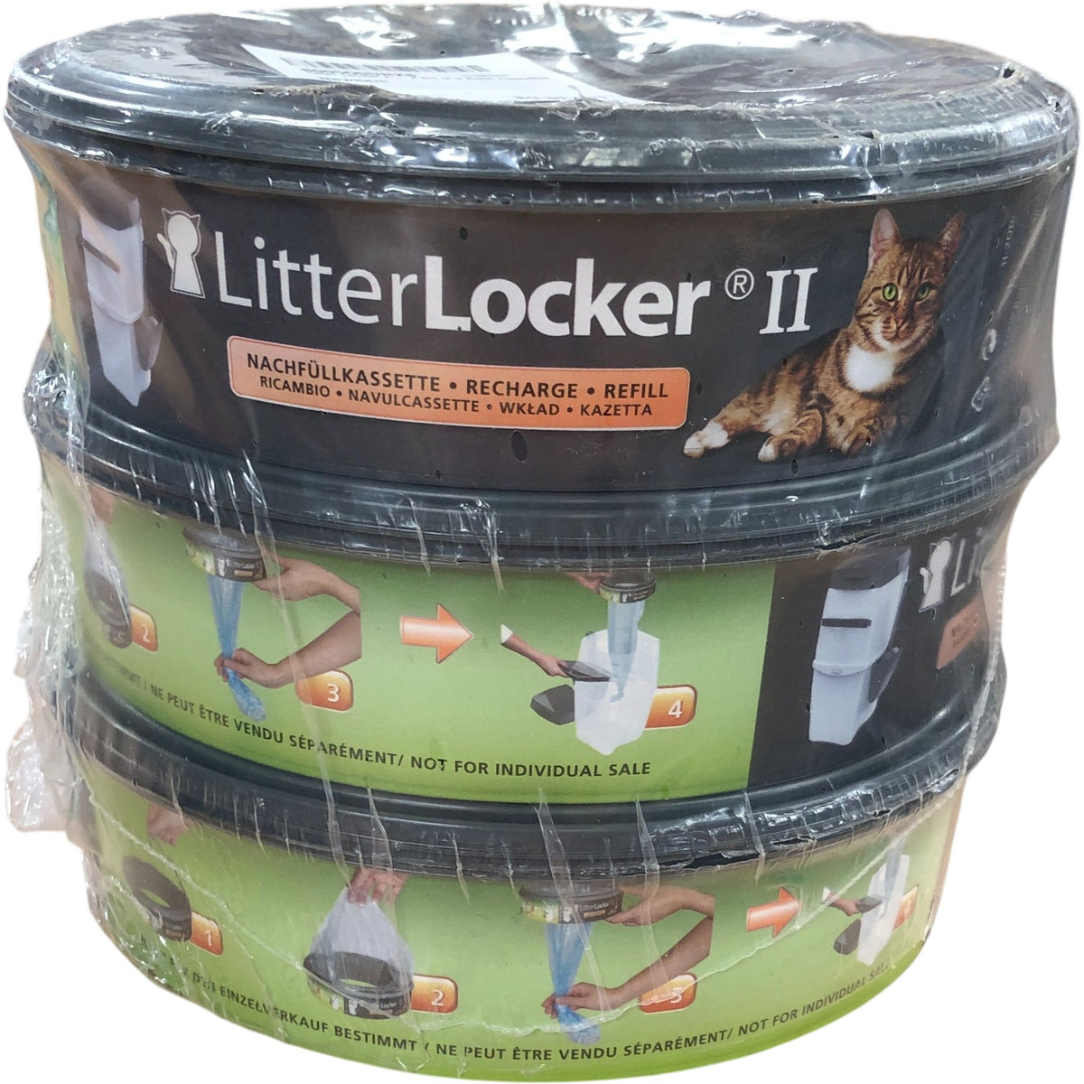 LitterLocker II Cat Litter Refill Cassettes Pack Of 3