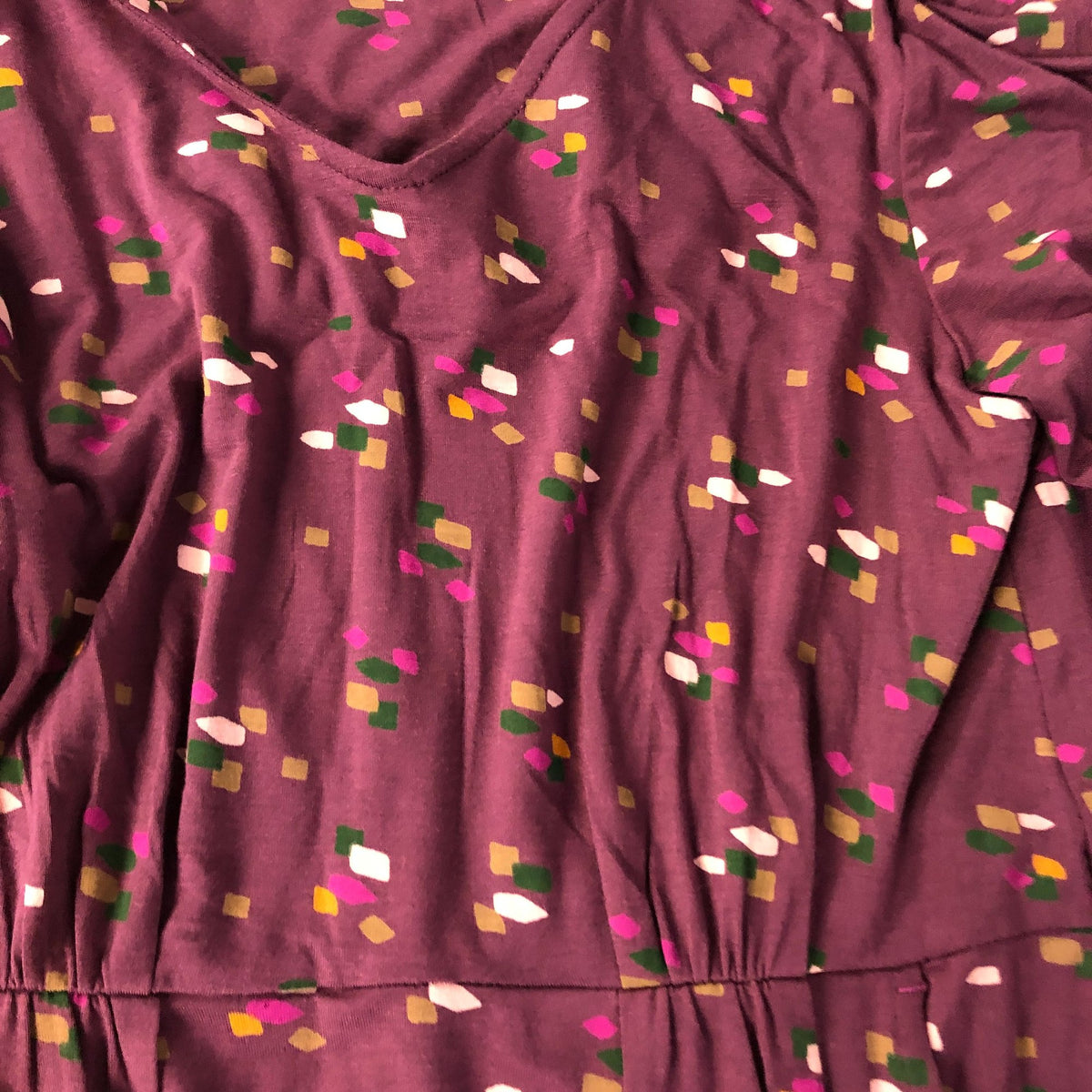 Long Sleeve Dress UK Size 8 Women's Floral Patterned Stretchy Maxi