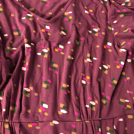 Long Sleeve Dress UK Size 8 Women's Floral Patterned Stretchy Maxi