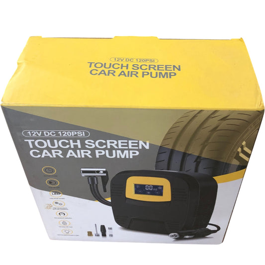 Touch Screen Car Air Pump 12V DC 120PSI Portable Auto Tire Inflator LED Display