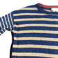 Olive Stripe Jumper UK8 Women's Wool Blend Blue